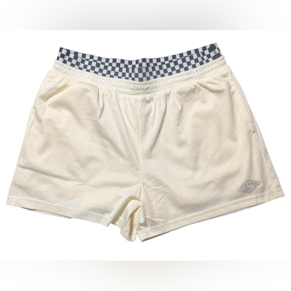NWT Girls Fabletics Lined Aisha Basketball Shorts Beige